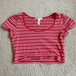 Cropped short sleeve shirt